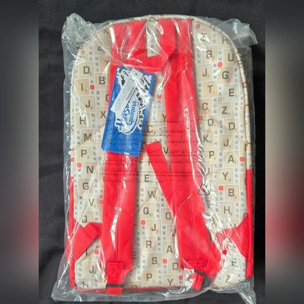 Hasbro Scrabble Full Size Backpack - NWT